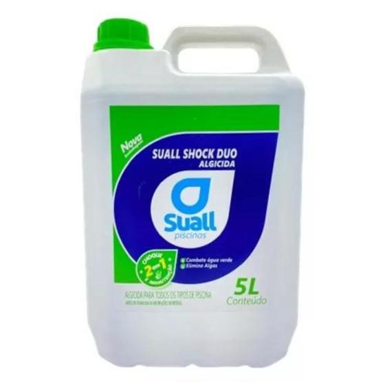 Imagem de Algicida De Choque E Manutenção Elimina Algas 5l - Suall