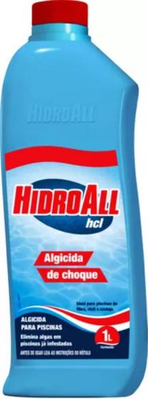 Imagem de Algicida De Choque P/ Piscinas Hcl 1 Lt Hidroall