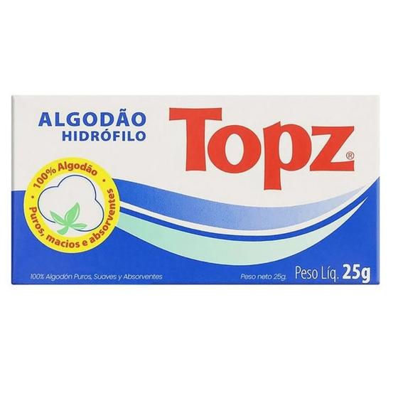 Imagem de ALGODÃO 25gr ROLO TOPZ - CAIXA