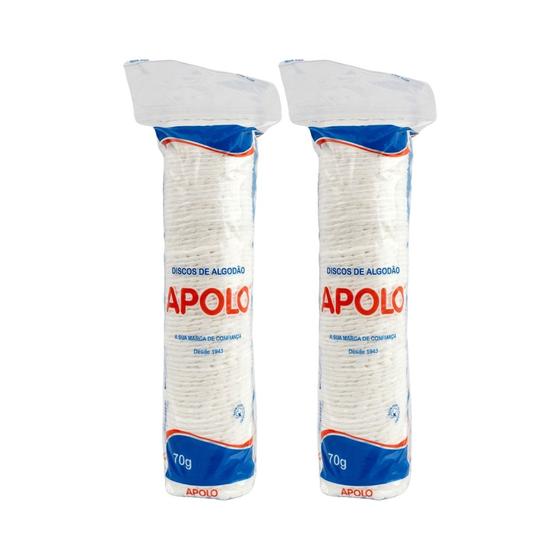 Imagem de Algodao Apolo Discos 70g - Kit C/ 2un