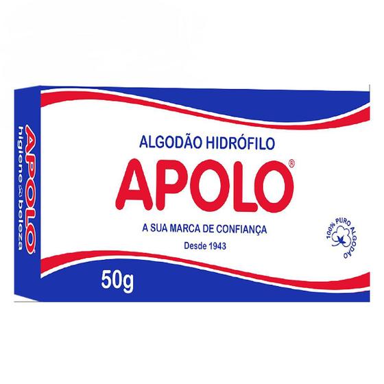 Imagem de Algodão Apolo Hidrófilo 50g