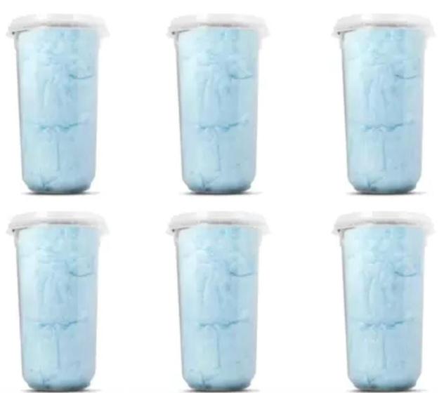 Imagem de Algodão Doce Bandeja Azul Com 6 Un Embalagem Fechada