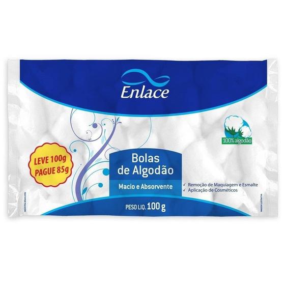 Imagem de Algodão Enlace Bolas 100g Embalagem com 20 Unidades