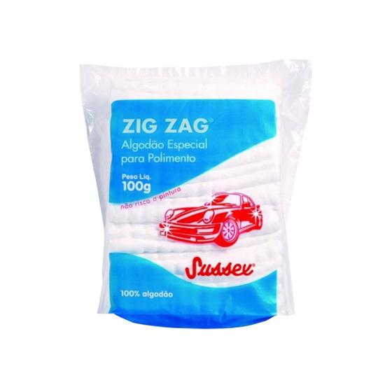 Imagem de Algodao especial para polimento automotivo 100g zig zag