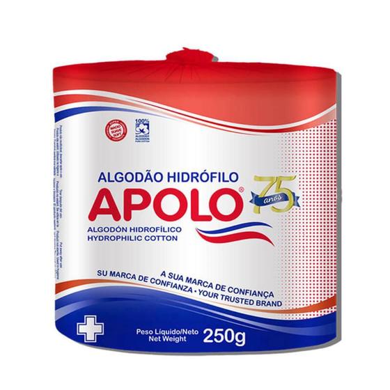 Imagem de Algodão hidrófilo apolo com 250g