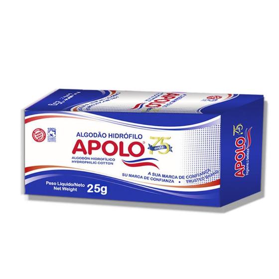 Imagem de Algodão hidrófilo apolo com 25g