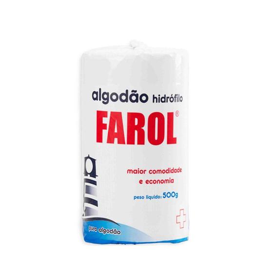 Imagem de Algodão Hidrófilo Em Rolo 500g Cosméticos Manicure Médico - Farol