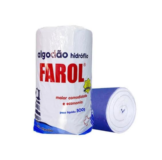 Imagem de Algodão Hidrófilo Rolo 500g Farol