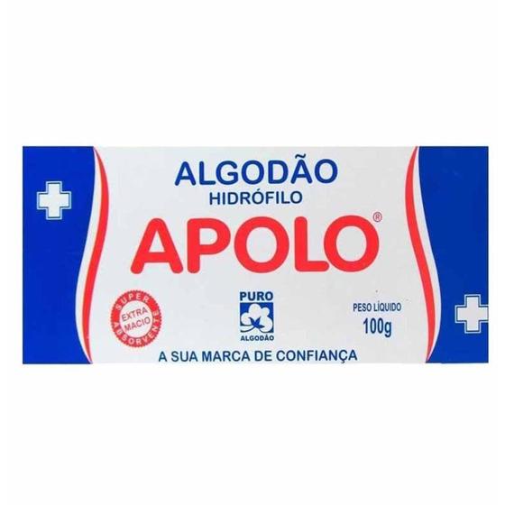 Imagem de Algodao hodrofilo 100g / un / apolo