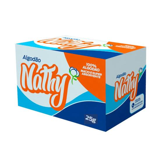 Imagem de Algodão Macio E Super Absorvente Caixa 25g Nathy