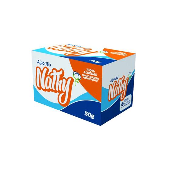 Imagem de Algodão Macio E Super Absorvente Caixa 50g Nathy