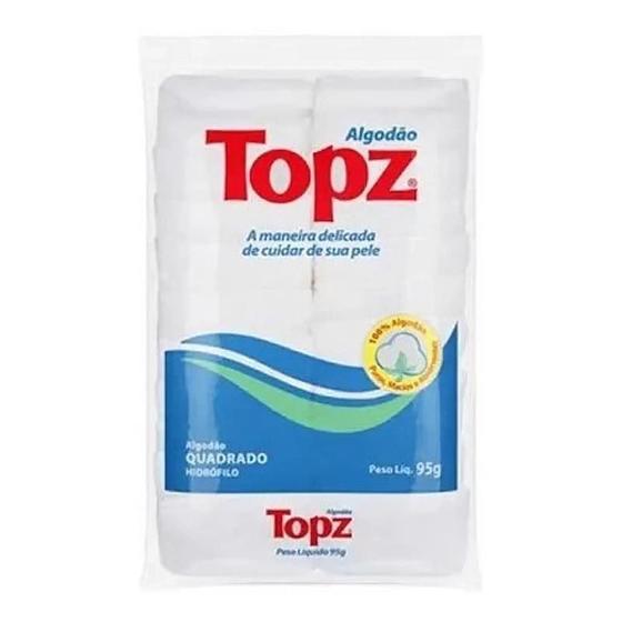 Imagem de Algodão prensado quadrado topz 95g