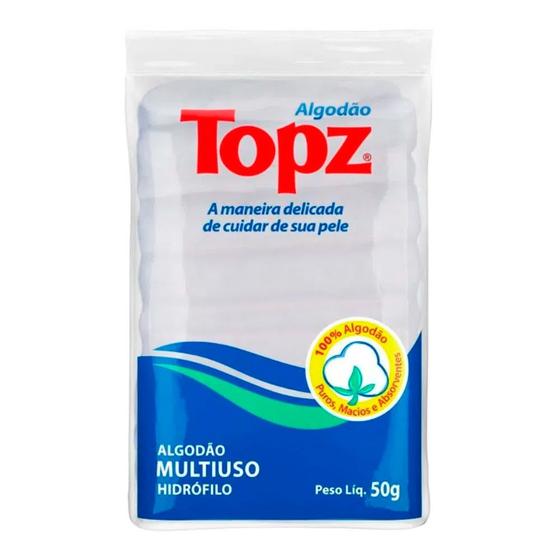 Imagem de Algodão Topz Multiuso Hidrófilo 50g