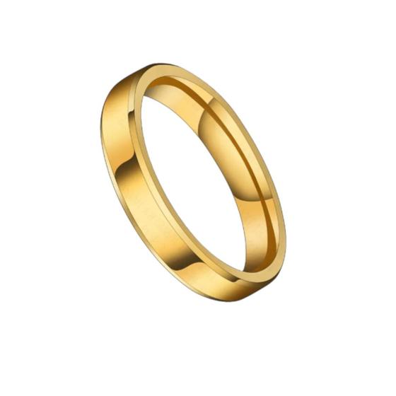 Imagem de Aliança Chanfrada 4mm Casamento Ouro Tungstenio Compromisso