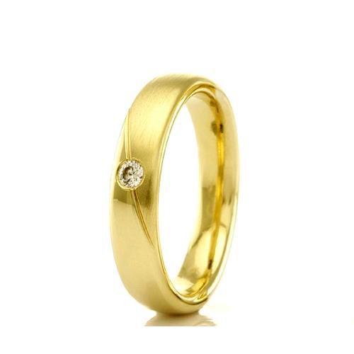 Imagem de Aliança de casamento feminina em Ouro 18k 750 WM Joias 3,5MM Com Zircônia F2314