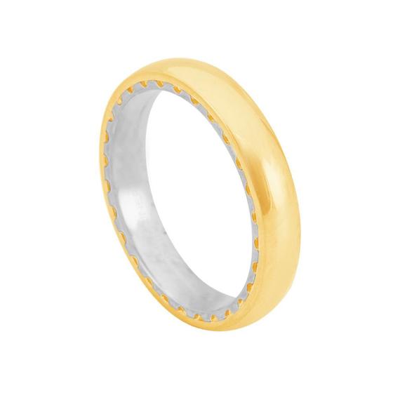 Imagem de Aliança Masculina em Ouro 18K Casamento 4MM - AU8192