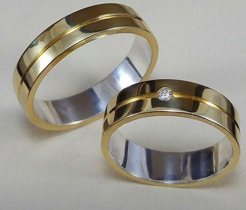 Imagem de Aliança Namoro Casamento Em Moeda Forro 925 Em Prata