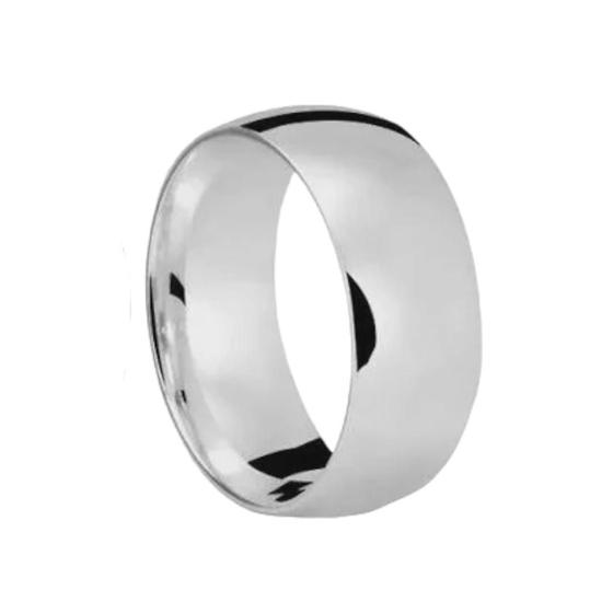 Aliança Prata 925 Compromisso Anatômica 8mm Namoro grossa Menor preço em Aliança Prata 925 Compromisso Anatômica 8mm Namoro grossa