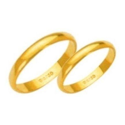 Imagem de Alianças De Noivado/casamento Ouro 18 K 3.10 Gramas 2 Mm