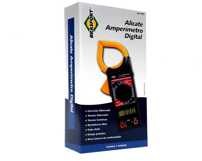 Imagem de Alicate Amperímetro Digital Com Bolsa - Brasfort