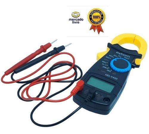Alicate Amperímetro Multímetro Digital Profissional Multiteste Tela Lcd ...