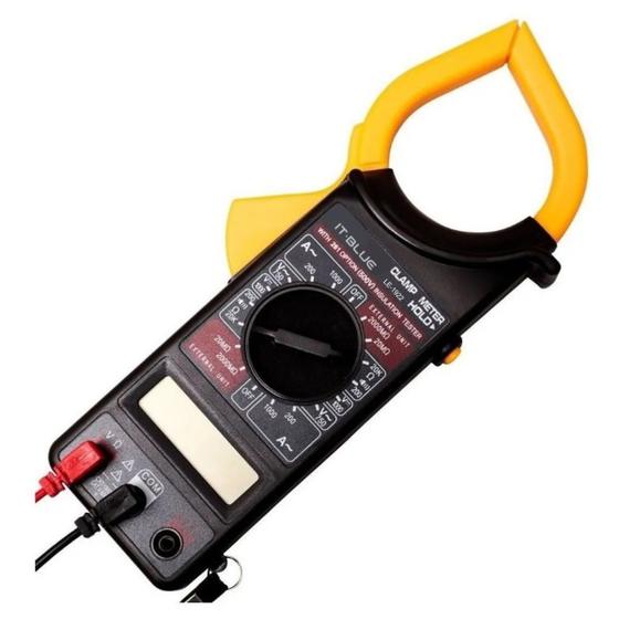 Alicate Amperímetro Multiteste Digital 1000A Lcd 750V - IT-BLUE ...