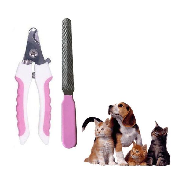 Imagem de Alicate Cortador Aparador De Unha Pet Com Lixa Gato Cachorro - SHOPALICENTER