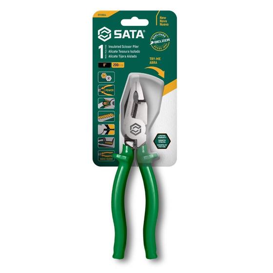 Imagem de Alicate Corte Tesoura Profissional Isolado 8" ST72504L Sata