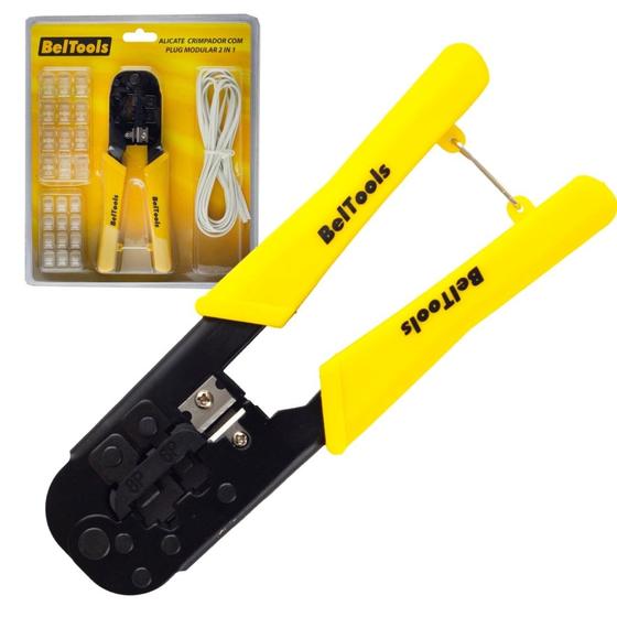 Imagem de Alicate Crimpador C/ Plug Modular 2x1 Beltools