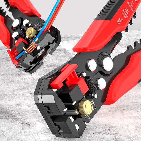 Alicate Crimpador Decapar Desencapador Cortador Corte Crimpar Fios Cabos Profissional Universal Menor preço em Alicate Crimpador Decapar Desencapador Cortador Corte Crimpar Fios Cabos Profissional Universal
