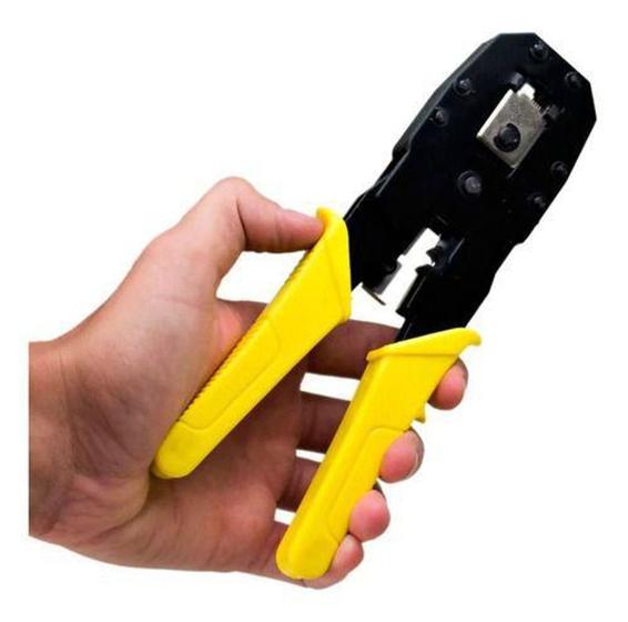 Imagem de Alicate Crimpador Para Terminais Rj45, Rj11 E Rj9 Black Jack