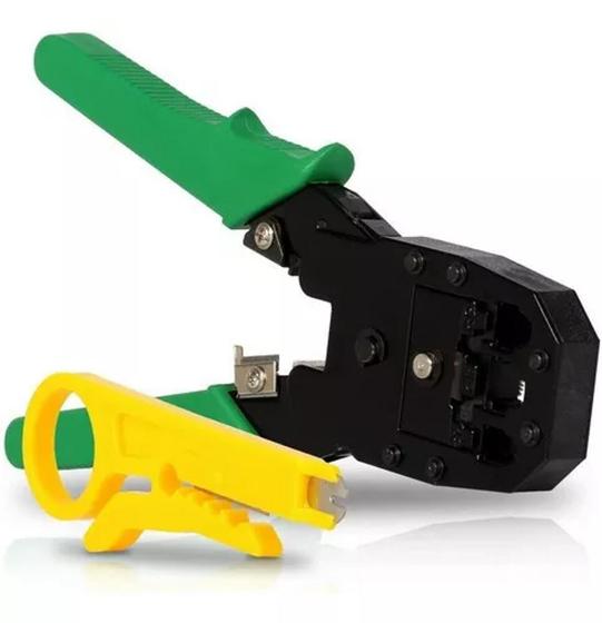 Imagem de Alicate Crimpar Corte Cabo De Rede Rj11 Rj12 Rj45 Decapador