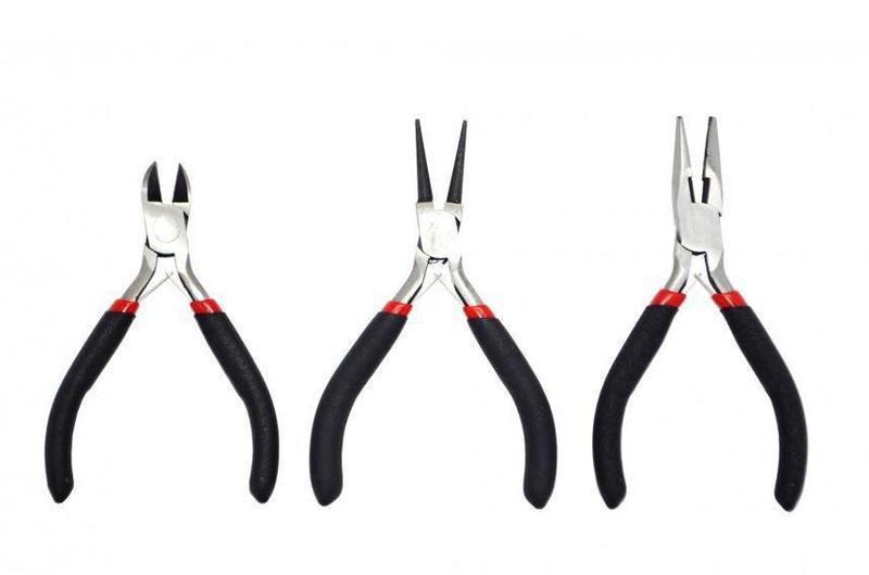 Imagem de Alicate de bijuteria profissional kit com 3 peças