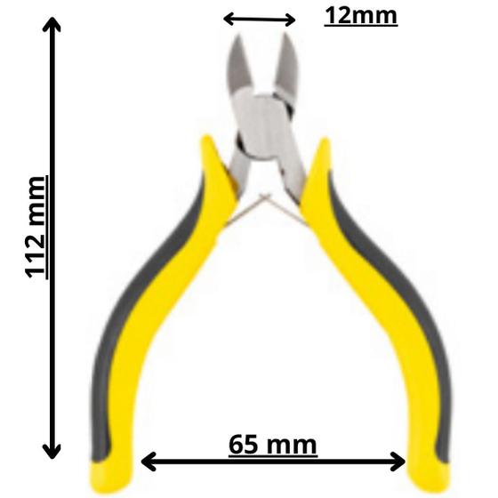 Imagem de Alicate de Corte Diagonal 4.1/2” Aço Carbono Isolado 7ZF Eda