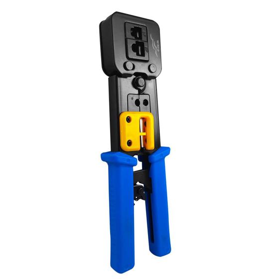 Imagem de Alicate de crimpar Multi função corta fio para conectores de passagem EZ Crimp RJ45 RJ12 RJ11