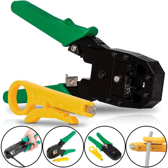 Alicate de Crimpar RJ11/RJ12/RJ45 com Decapador Cabo LE-1940 Menor preço em Alicate de Crimpar RJ11/RJ12/RJ45 com Decapador Cabo LE-1940