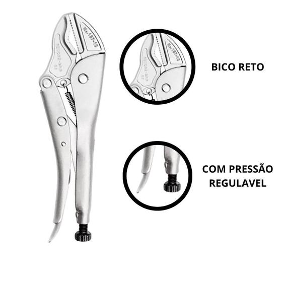 Alicate de Pressão Mordente Curvo Reto 10" 250mm 1843255 Mtx Menor preço em Alicate de Pressão Mordente Curvo Reto 10" 250mm 1843255 Mtx