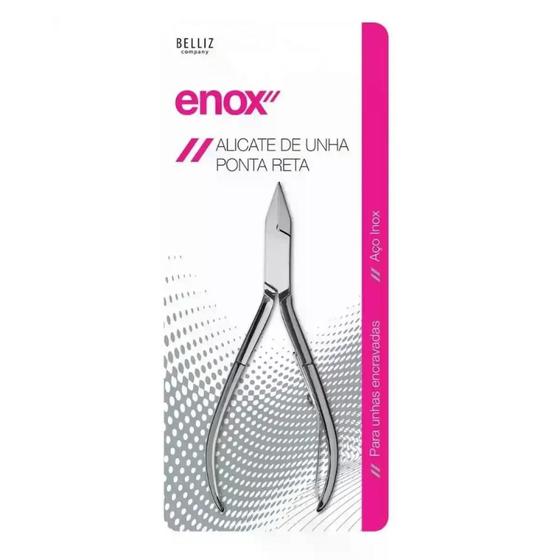 Alicate de Unha Ponta Reta Enox