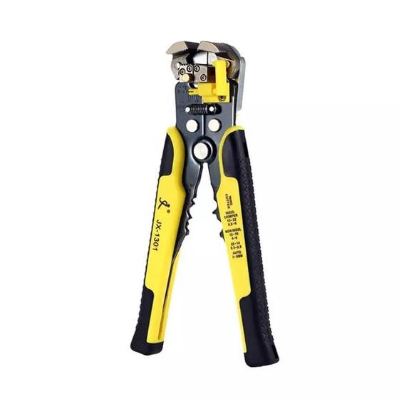 Imagem de Alicate Decapar Crimpador Cortador Cabos Automático Amarelo