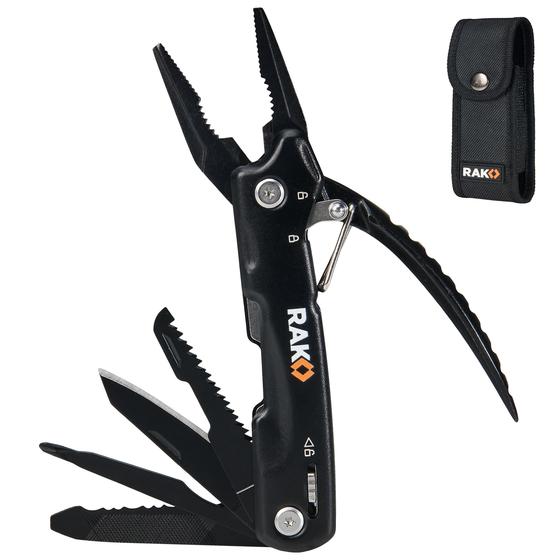 Imagem de Alicate Multitool RAK Pro Tools 12 em 1 para acampamento e sobrevivência