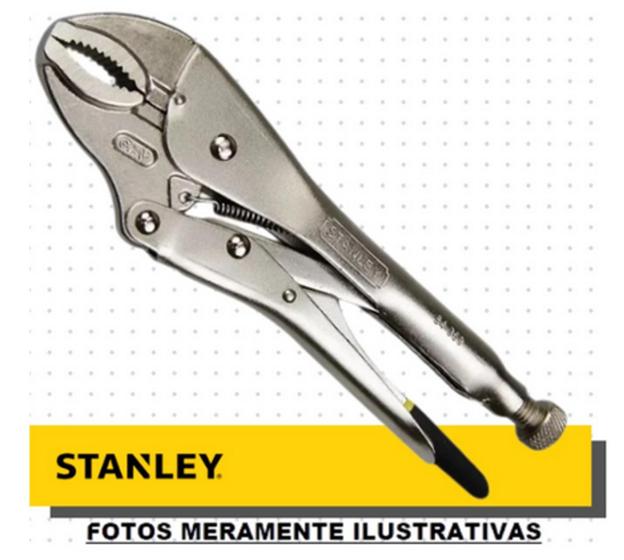 Imagem de Alicate Pressão Mordente Curvo 10" - Stanley 84-369