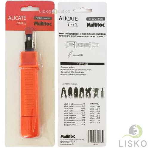 Imagem de Alicate Punch Down 314b Inserção Fêmea Rj45