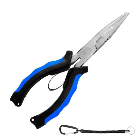 Imagem de Alicate Qz 602 Multifuncional Albatroz QZ602 Bico Longo Qz-602 Extrator Anzol + Salva Alicate