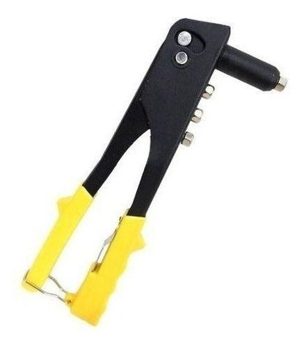 Imagem de Alicate Rebitador Manual Profissional 4 Bicos Reparos Reforçado Ferramenta