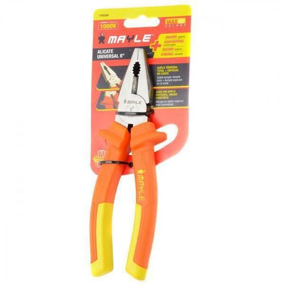Imagem de Alicate Universal 8 Isolado Cabo Duplo Material Mayle