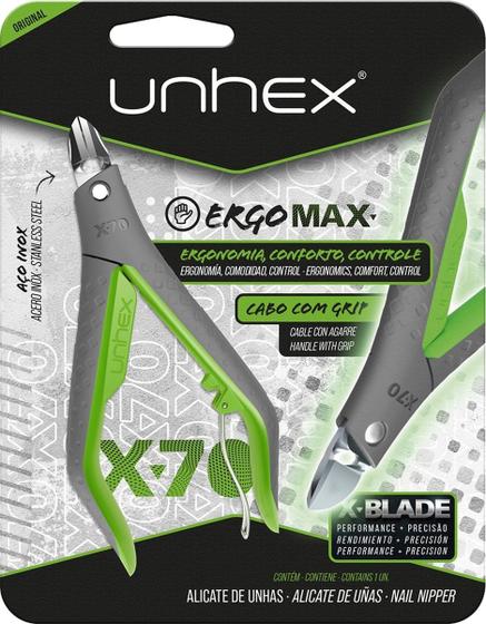 Imagem de Alicate X-70 Para Unhas Ergo Max Verde Limão - Merheje