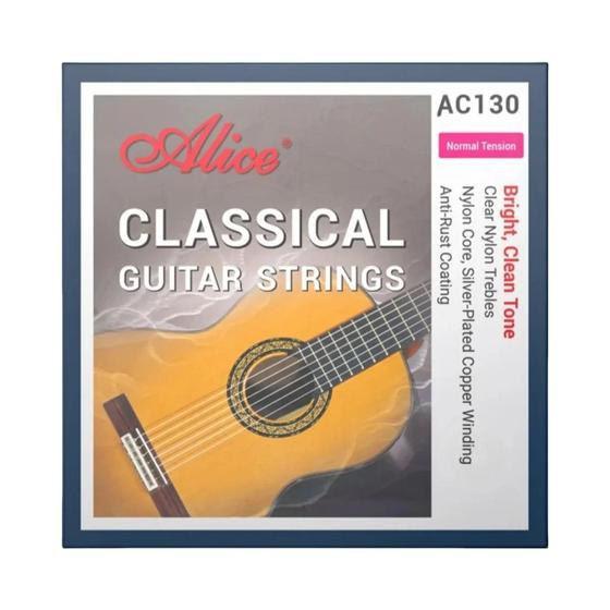 Alice-cordas de guitarra acústica, fibra de nylon, instrumentos ...