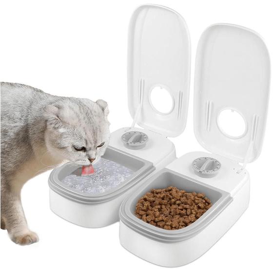 Imagem de Alimentador Automático Pet Cães Gatos Comedouro Programável