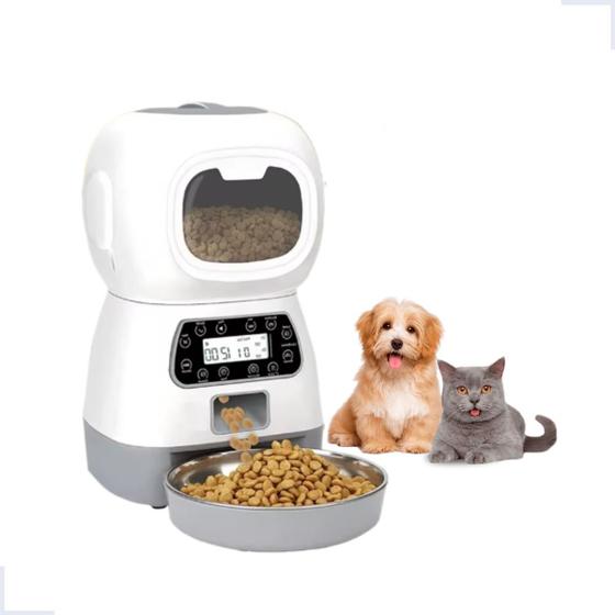 Alimentador Comedouro Automático Cães Gatos Pet Programável Menor preço em Alimentador Comedouro Automático Cães Gatos Pet Programável