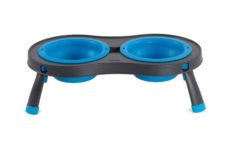 Imagem de Alimentador elevado para animais de estimação Dexas Pets Double 2.5 Cup Bowls Pro Blue